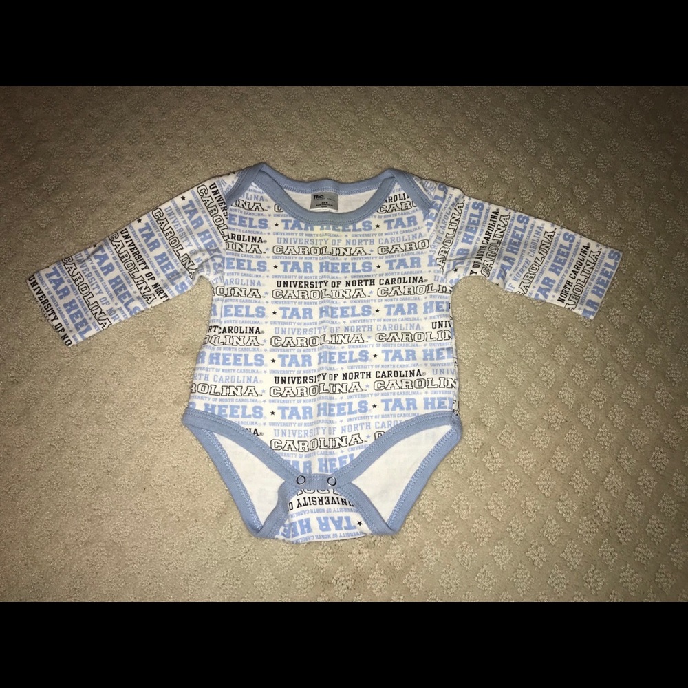 Carolina Tar Heels NCAA Long Sleeve Onesie 3/6M